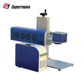 China Tischplatten-CO2 30W Laser-Markierungs-Maschine für die ledernen Jeans Plastik fournisseur