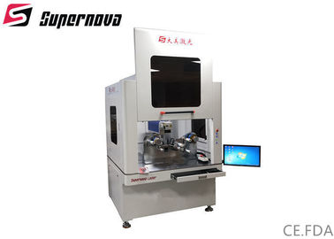 China Tragbare Desktop-Laser-Graviermaschine für Metallkennsatzname-Platte fournisseur